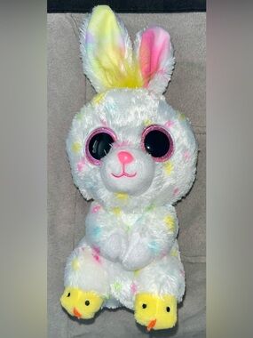 Ty Beanie Boos Dusty the White Bunny - EXCELLENT CONDITION